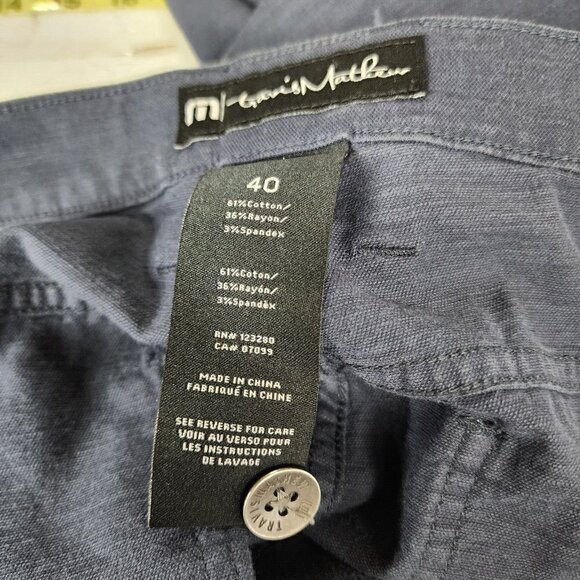 Travis Mathew Golf Pants Men's 40x31 Blue Nights Trifecta 2.0 Lightweight - Picture 8 of 11